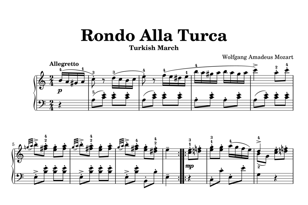 Mozart rondo alla turca guitar pdf